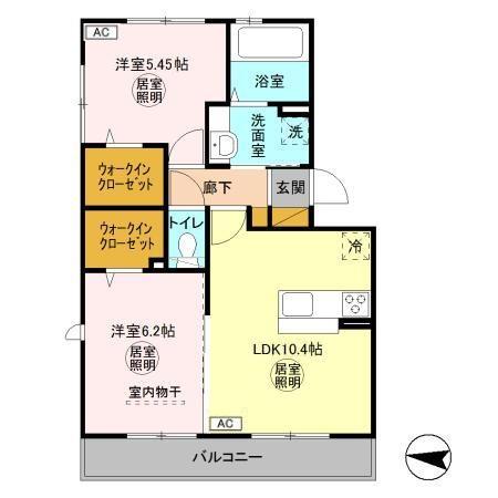 パレス オンの間取り写真