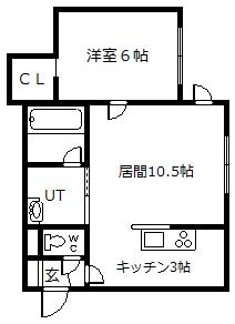 ラポールBの間取り写真