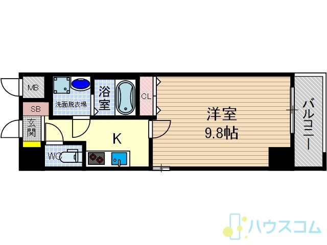 カミオン別院の間取り写真