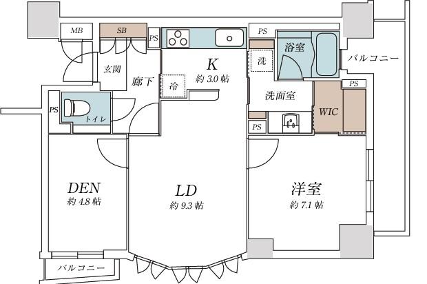 エスリード西本町の間取り写真