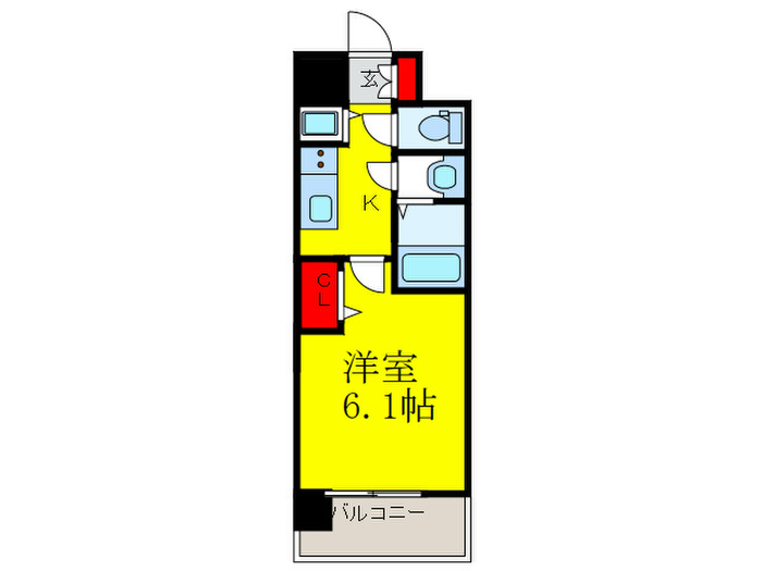 プレサンス南森町駅前の間取り写真