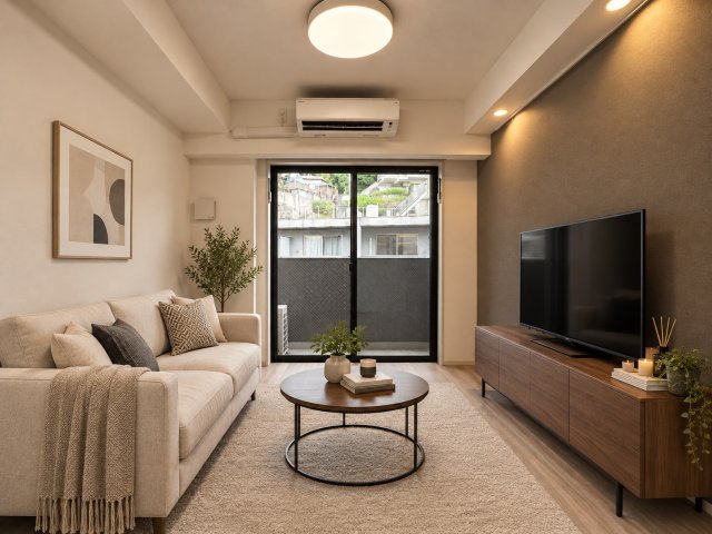 居室・リビング　※家具・家電はAIによるイメージ画像になります。