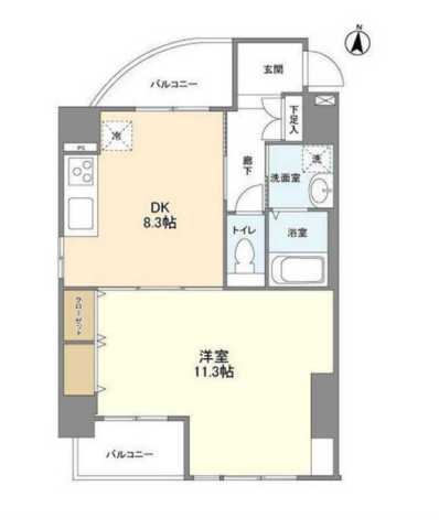 CASSIA錦糸町South Courtの間取り写真