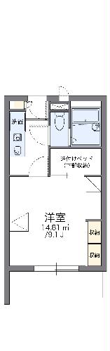 レオパレスリビエールブランシェの間取り