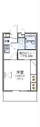 レオパレスシャルム瀬戸の間取り