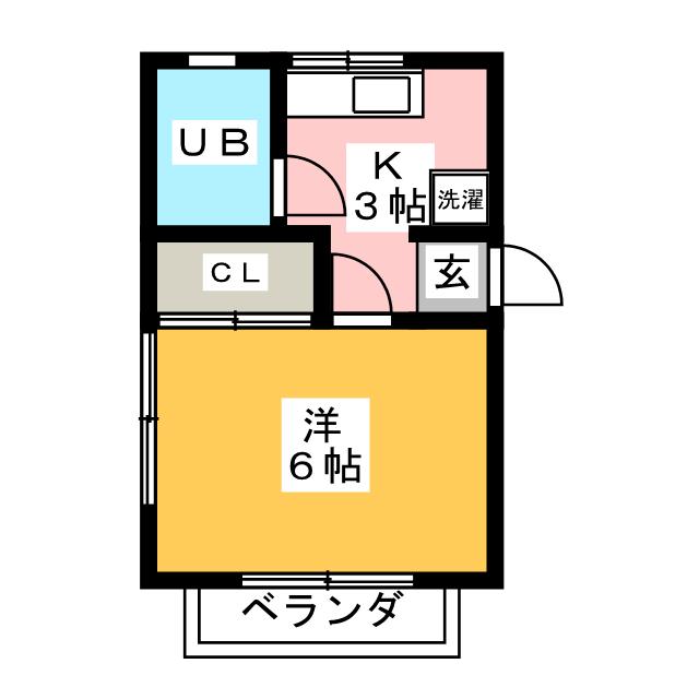 コーポ並木の間取り