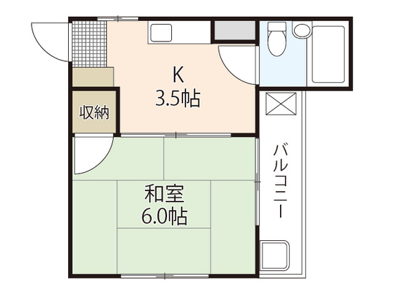 広島市南区出汐のマンションの間取り