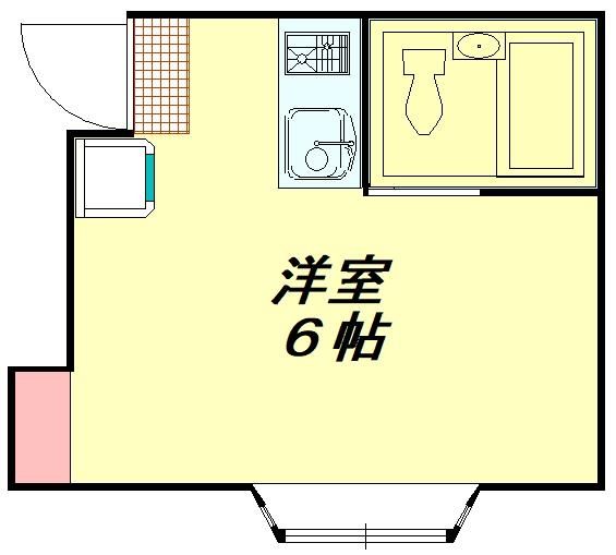 富士見市水谷のアパートの間取り