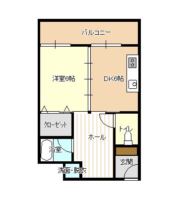 アカシヤ通りアパートの間取り