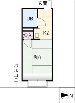 フロイデ南分の間取り