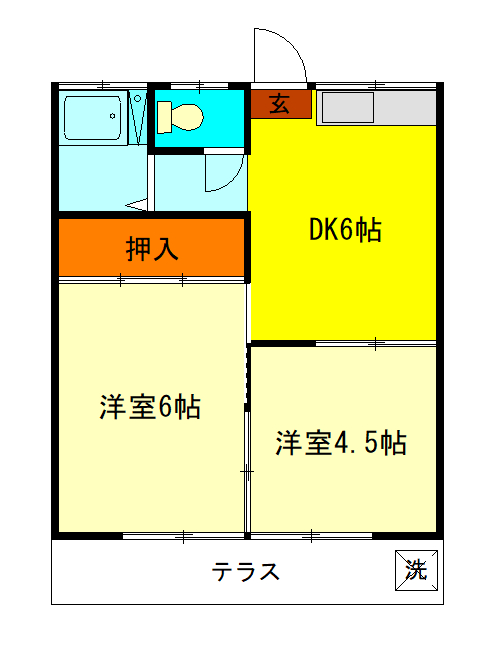 第二富士コーポの間取り