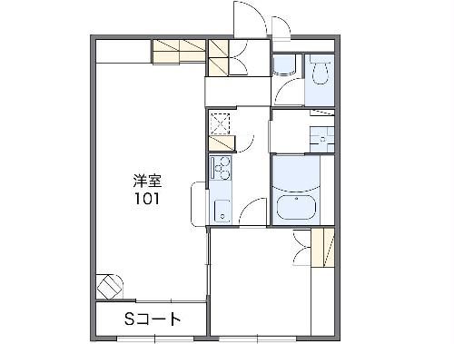 【入間市大字狭山台のアパートの間取り】