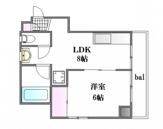 広島県広島市中区舟入町（マンション）の賃貸物件の間取り