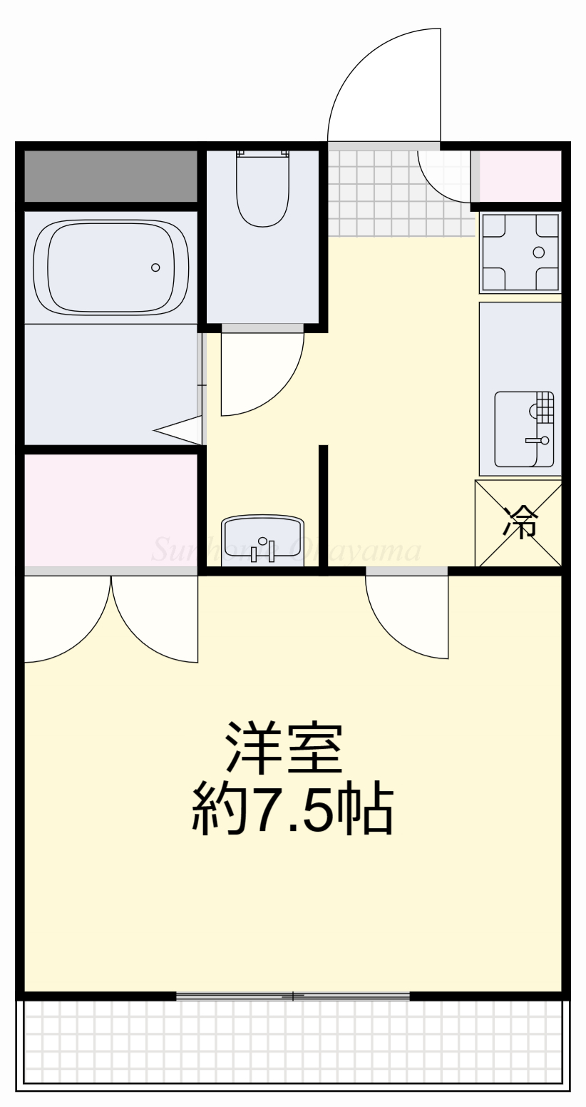 リアライズ津高の間取り