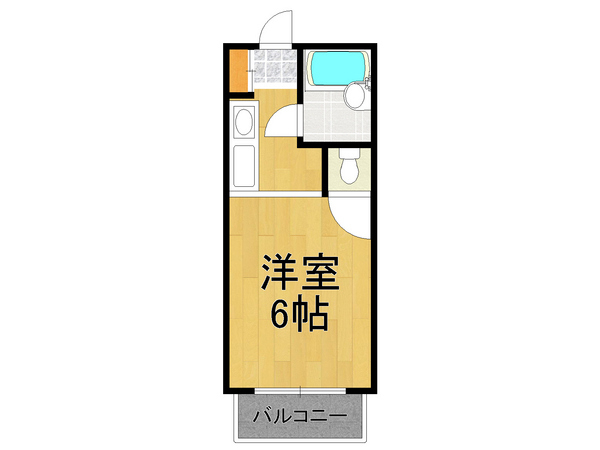 兵庫県西宮市松籟荘（アパート）の賃貸物件の間取り