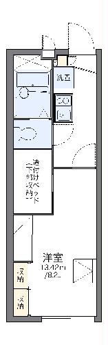 レオパレスソルトビーチの間取り