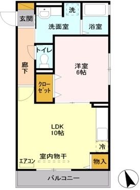 戸田市喜沢のアパートの間取り