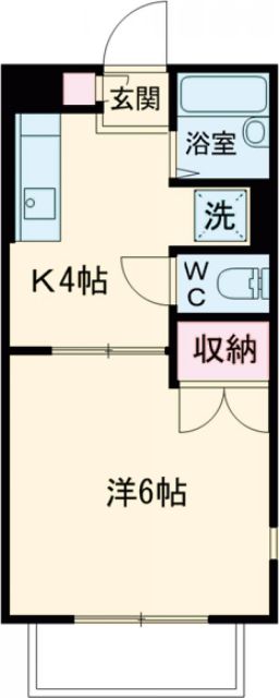 袋井市田町のアパートの間取り