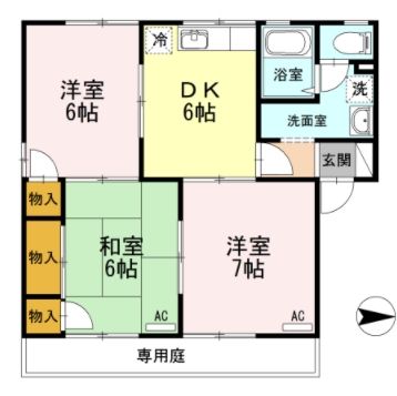 コンフォート　A棟の間取り