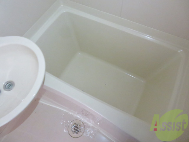 バス・シャワールーム　バスルームは狭すぎず、シャワーも浴びやすそうです。