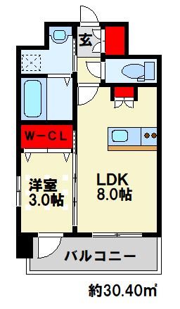 ルークス穴生の間取り