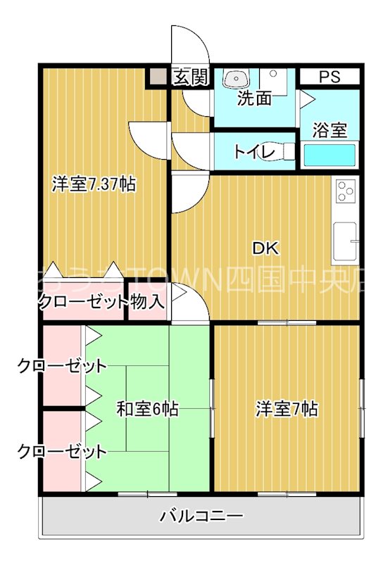 フレンドリーハイツの間取り