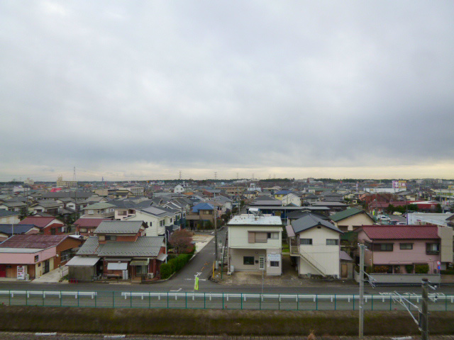 【牛久市柏田町のマンションの眺望】