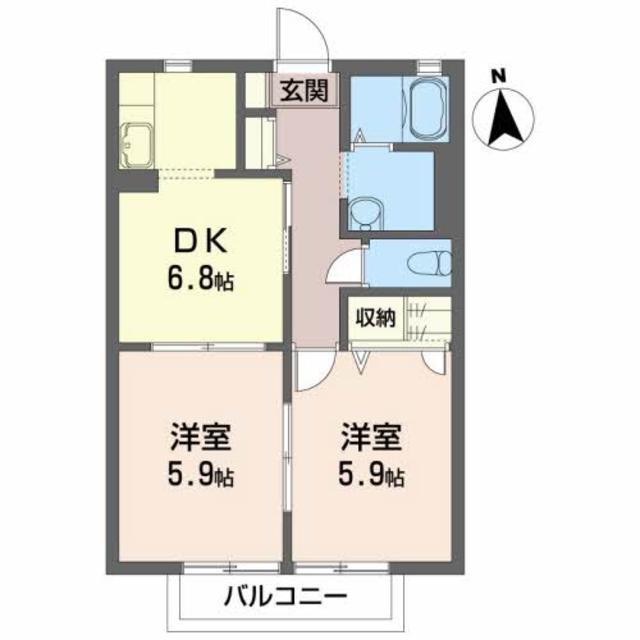 ヴァン・ヴェールＤの間取り