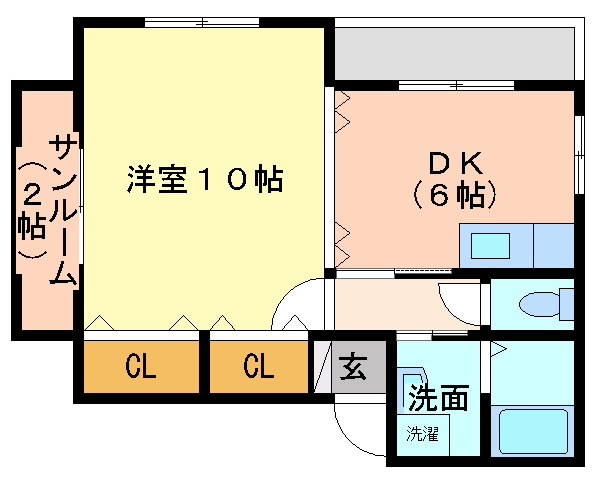 リンハイツ鶴ヶ丘の間取り