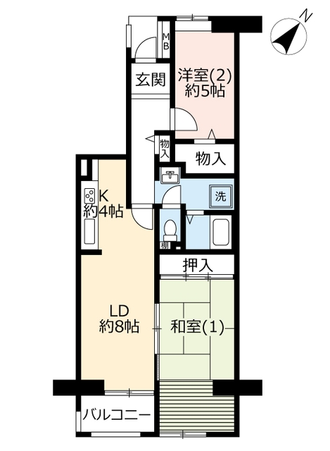 ＵＲ港北ニュータウンビュープラザセンター北の間取り