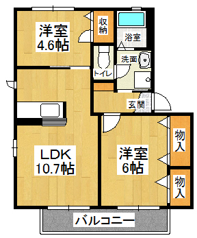 メゾン竹島２の間取り