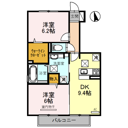 Ｄ-room西庄の間取り