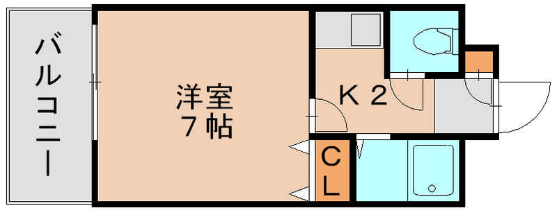 福岡市東区原田のマンションの間取り