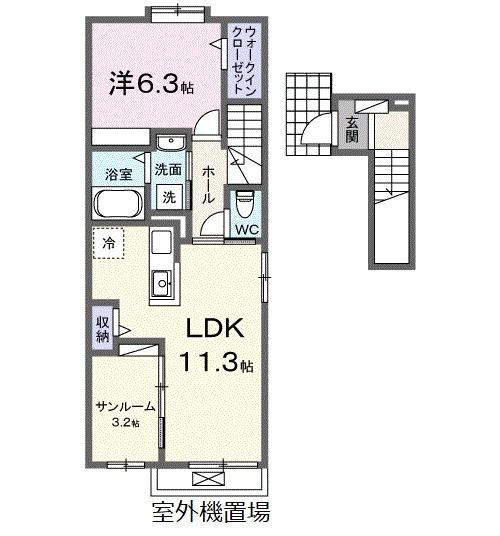 ミヤビ　ストーンの間取り