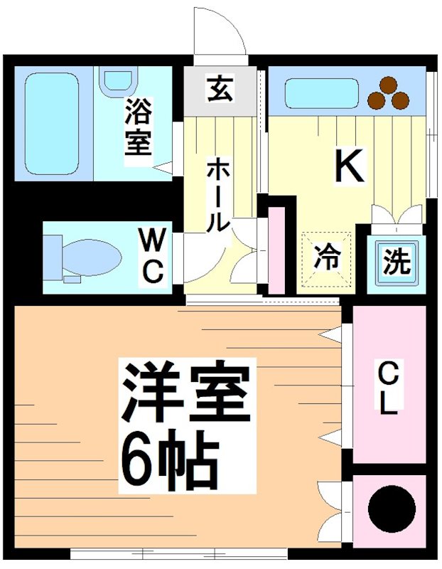 川崎市多摩区登戸のマンションの間取り