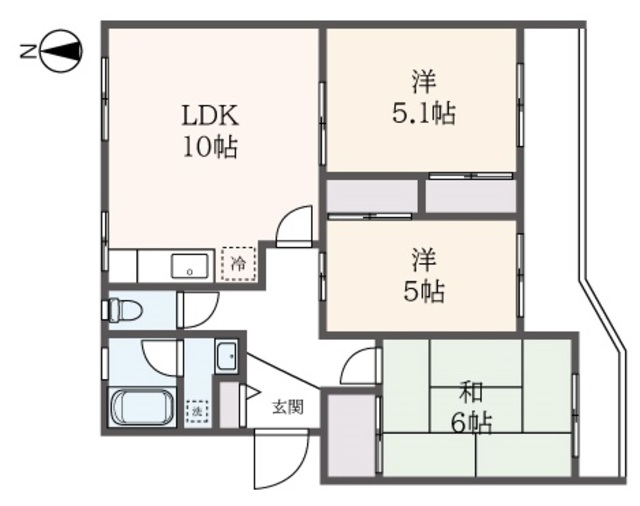 シティハイツ弥生台の間取り