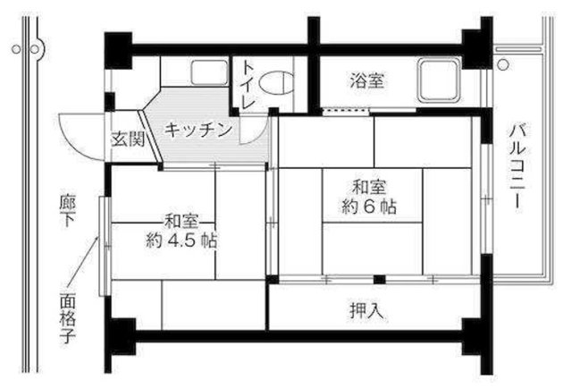 ビレッジハウス片山1号棟の間取り