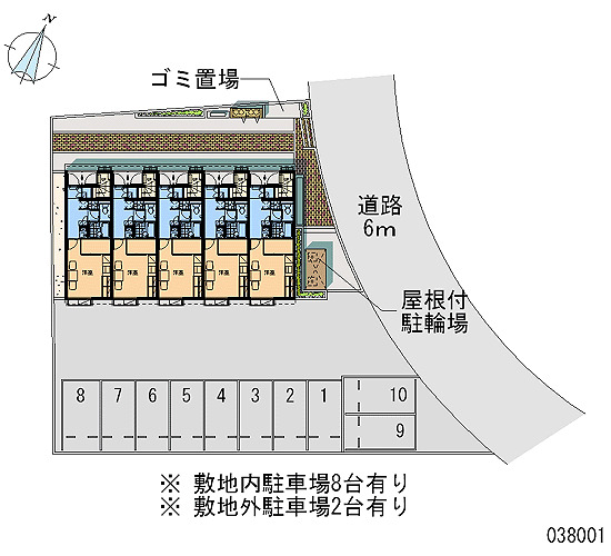 【レオパレスHYTVIの駐車場】