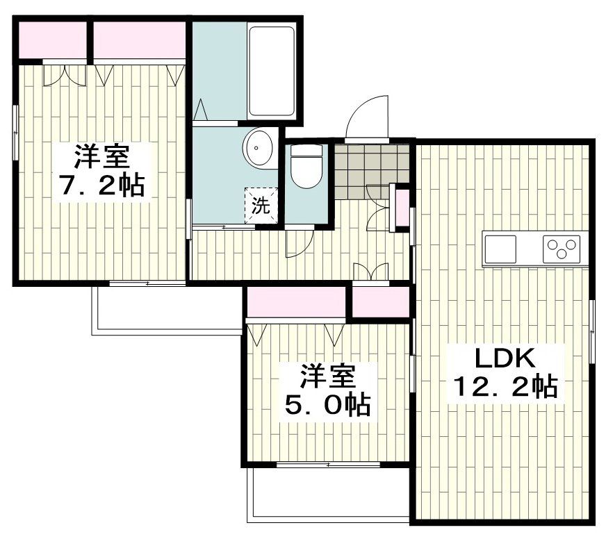 鎌倉市坂ノ下のマンションの間取り