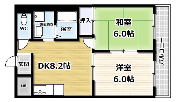 脇田建設ビルの間取り