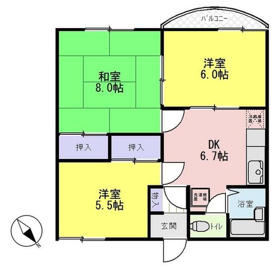 グリーンハイツ平塚ＩＩの間取り