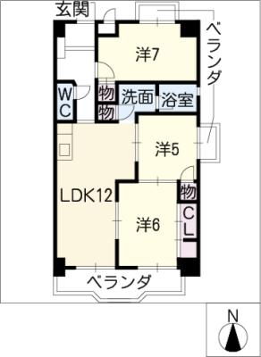 グリーン高瀬木の間取り