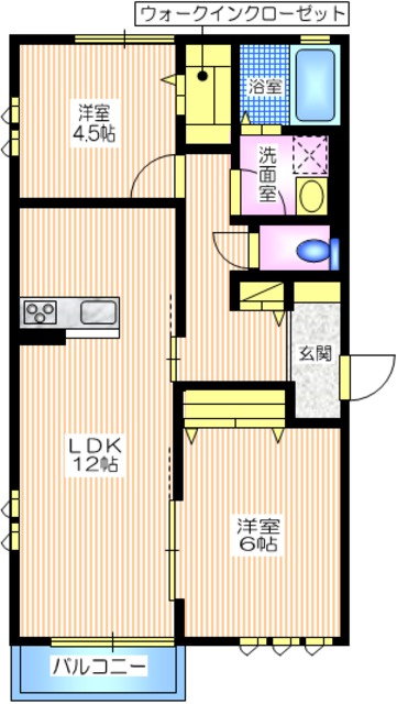 フォンターナ2の間取り