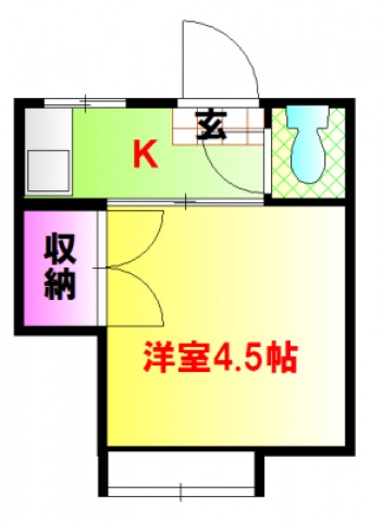 中野区中野のアパートの間取り