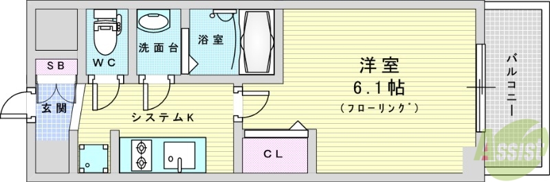 プレサンス東三国駅前グランクラスの間取り