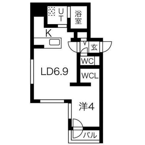 エアフォルク発寒南の間取り