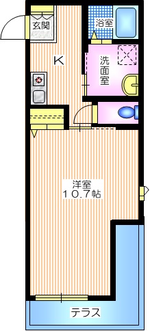 カエサル藤沢の間取り