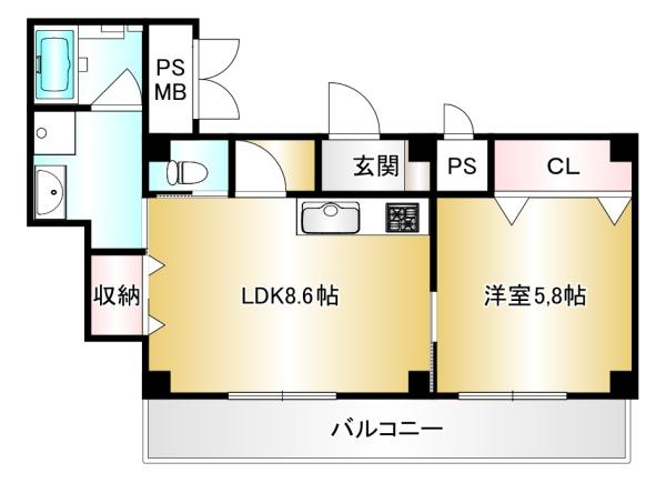 コンフォルタ楠葉の間取り