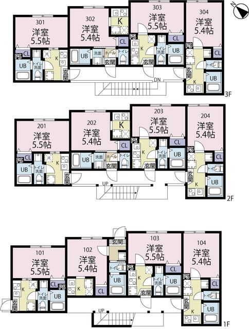 （仮称）追浜新築共同住宅の間取り