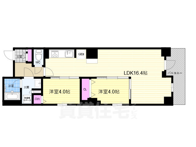 ソルプレサンス 京都STATION RESIDENCEの間取り